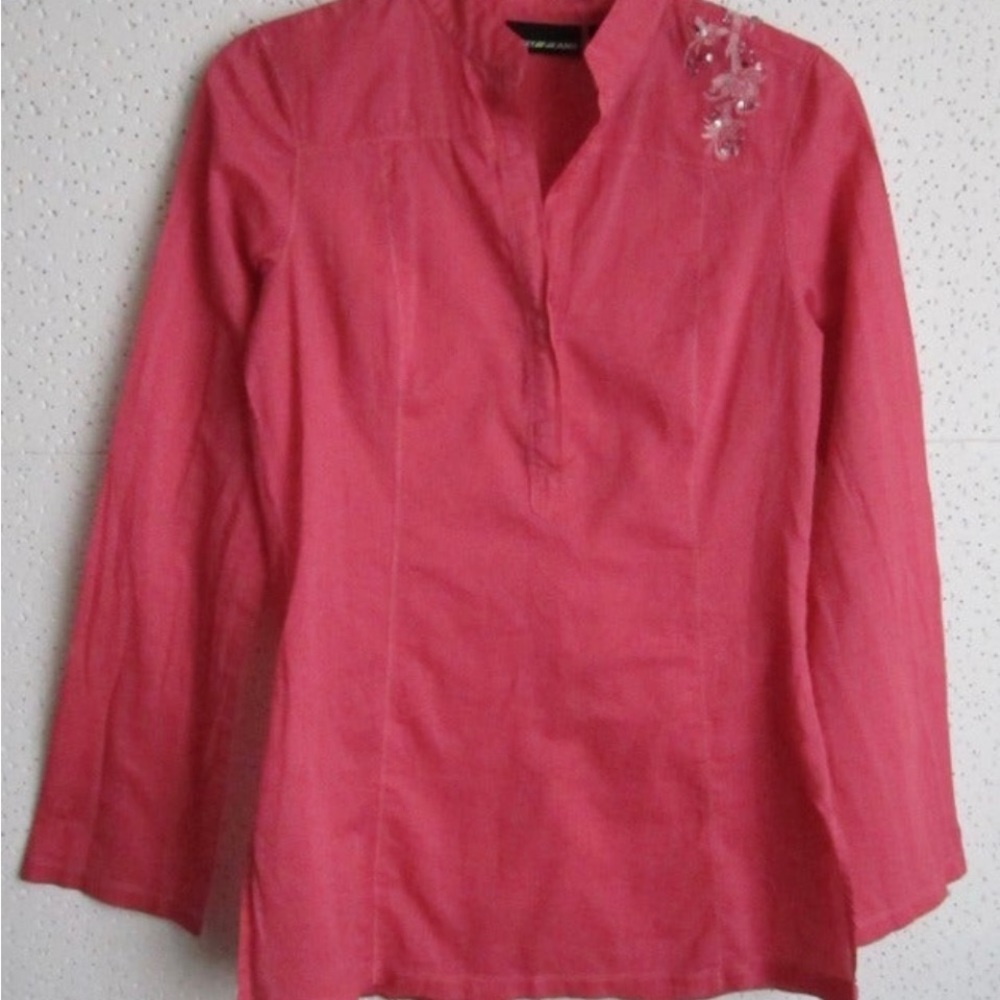 DKNY Coral Embroidered Tunic XS